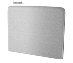 Polstrovaný záhlavník k posteli 90 cm barva šedá