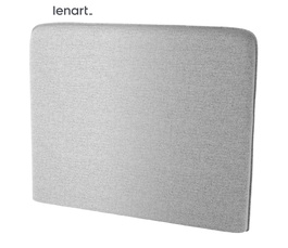 Polstrovaný záhlavník k posteli 90 cm barva šedá