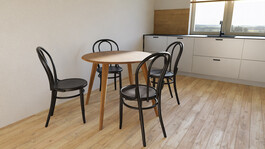 Jídelní stůll JAN 90x90 dubový