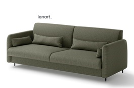 Pohovka k posteli 160 cm bílá lesk