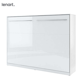 Výklopná postel 140 CONCEPT PRO bílá lesk/bílá mat