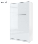 Výklopná postel 120 CONCEPT PRO bílá lesk/bílá mat