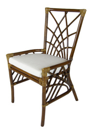 Ratanová židle polstr bílý FL