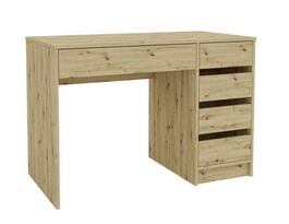 Pracovní stůl se zásuvkami 110 pravý SAXMAN dub artisan