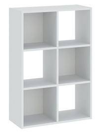 Regál 6P CARINO bílá