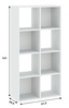 Regál vysoký 8P CARINO bílá