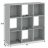 Regál vysoký 9P CARINO šedá
