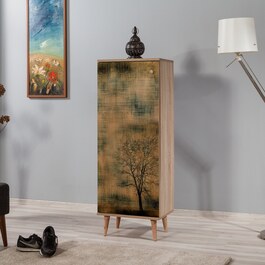 Filinta stylový botník na nožičkách, dub Sonoma