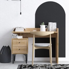 Puuk psací stůl se zásuvkou, dub