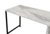 Twin Study Desk dvojitý psací stůl, mramor freesia / černá