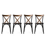 Ahşap Ekol 4 jídelní židle, ořech