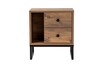 Glimmer noční stolek na nožičkách, borovice Atlantik / černá