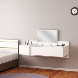 Zakkum závěsný toaletní stolek, bílá