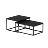 Leka 2 odkládací stolky, černá