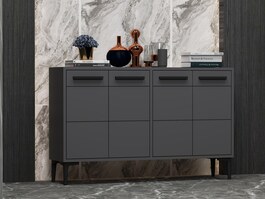 Stria čtyřdveřová komoda, antracit
