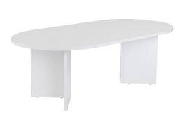 Sable oválný konferenční stolek, bílá