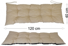 Podsedák 120x40 světle béžový melír