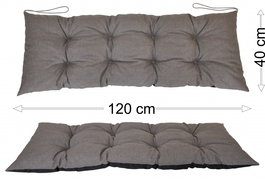 Podsedák 120x40 šedý melír