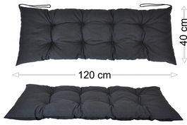 Podsedák 120x40 tmavě šedý melír