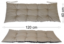 Podsedák 120x40 tmavě béžový melír