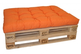 Sedák na paletu 120x80 oranžový melír