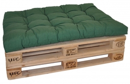 Sedák na paletu 120x80 tmavě zelený melír