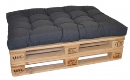 Sedák na paletu 120x80 tmavě šedý melír