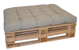 Sedák na paletu 120x80 tmavě béžový melír