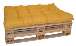 Sedák na paletu 120x80 žlutý melír