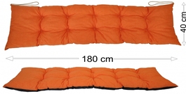 Podsedák 180x40 oranžový melír