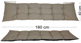 Podsedák 180x40 tmavě béžový melír