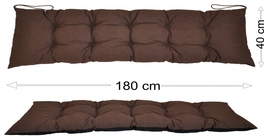 Podsedák 180x40 hnědý melír