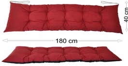 Podsedák 180x40 vínový melír