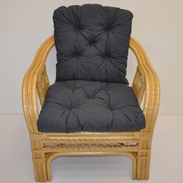 Polstr na křeslo Rio De Janeiro látka tmavě šedý melír