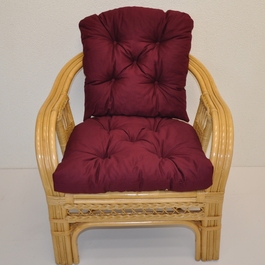 Polstr na křeslo Rio De Janeiro látka vínový kepr