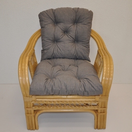 Polstr na křeslo Rio De Janeiro látka šedý melír