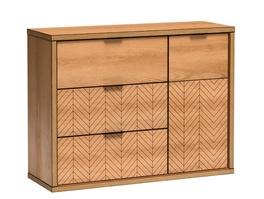 Komoda 1D3S KERBIS dub karamel