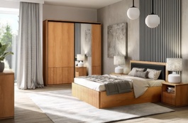 Postel 160 x 200 cm KERBIS dub karamel