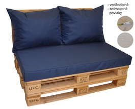 Polstry na paletový nábytek voděodolné -barva modrá