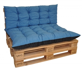 Polstry na paletový nábytek sada Basic - látka tyrkysový melír