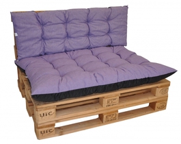 Polstry na paletový nábytek sada Basic - látka fialový melír