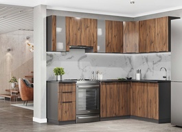 Kuchyně CASA 19016 rohová dub livorno/antracit