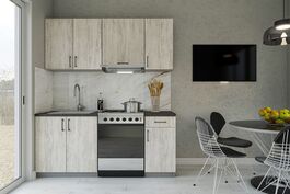 Kuchyňská linka180 SONIA artwood light/stone gray