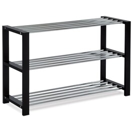 Botník, masiv, černá, 83168-12 BK