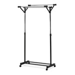 Stojan na šaty, kov, černá, 84521 BK
