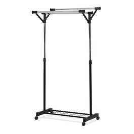 Stojan na šaty, kov, černá, 84521 BK