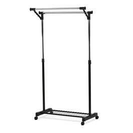 Stojan na šaty, kov, černá, 84511 BK