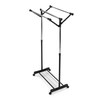 Stojan na šaty, kov, černá, 84521 BK