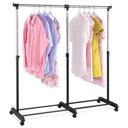 Stojan na šaty, kov, černá, ABD-1214 BK