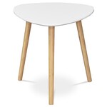 Konferenční stolek 40x40x41cm, mdf, bílá, AF-1132 WT